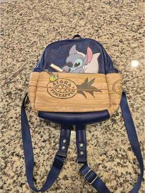 Disney Loungefly Lilo And Stitch Aloha Pineapple Mini Backpack